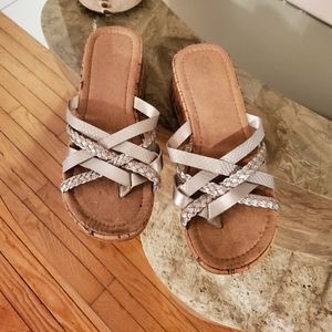 SO Silver Platform Sandals